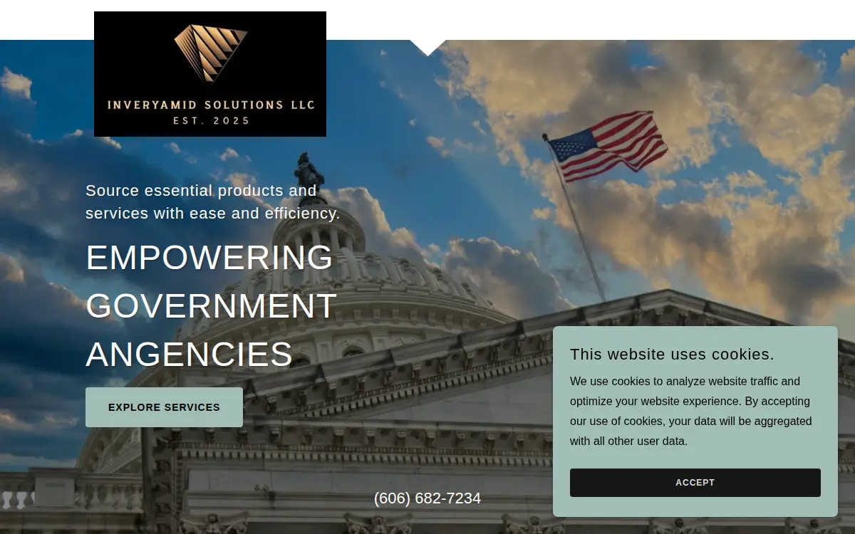 Homepage of Inveryamid Solutions LLC