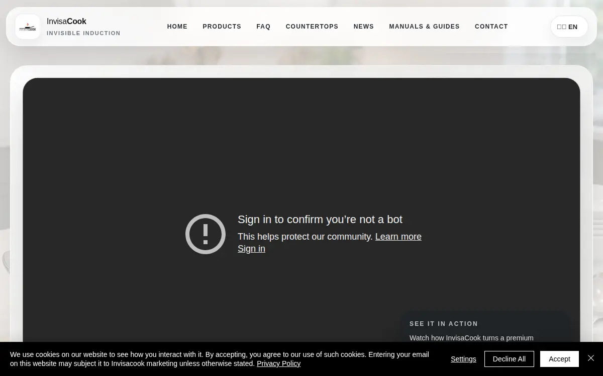 Homepage of Invisacook INC