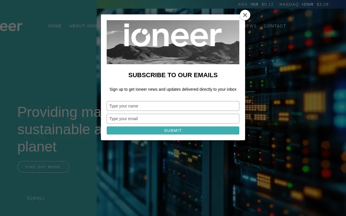 Homepage of Ioneer Rhyolite Ridge LLC