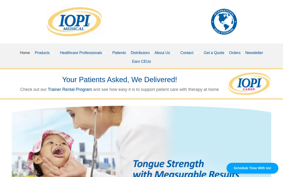 Homepage of Iopi Medical LLC