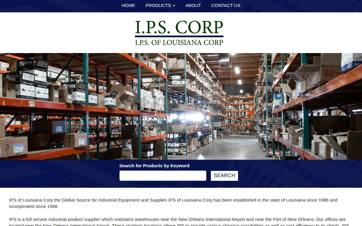 Homepage of Ips of Louisiana Corporation