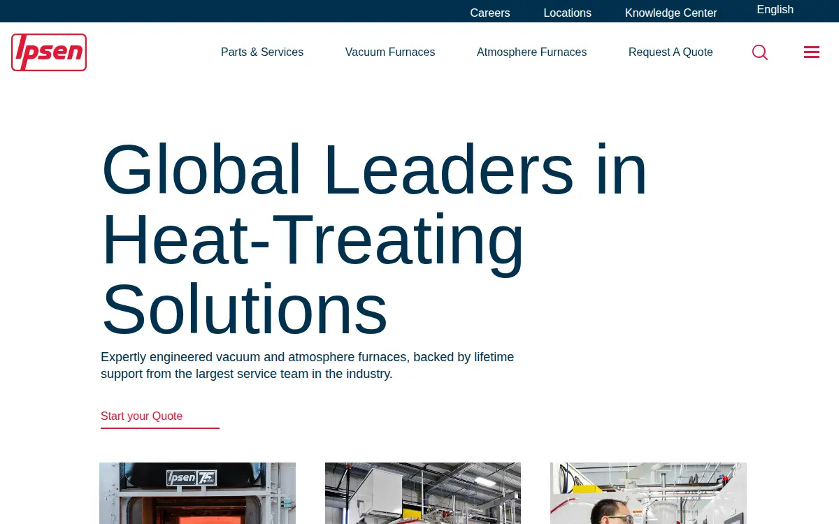 Homepage of Ipsen, INC