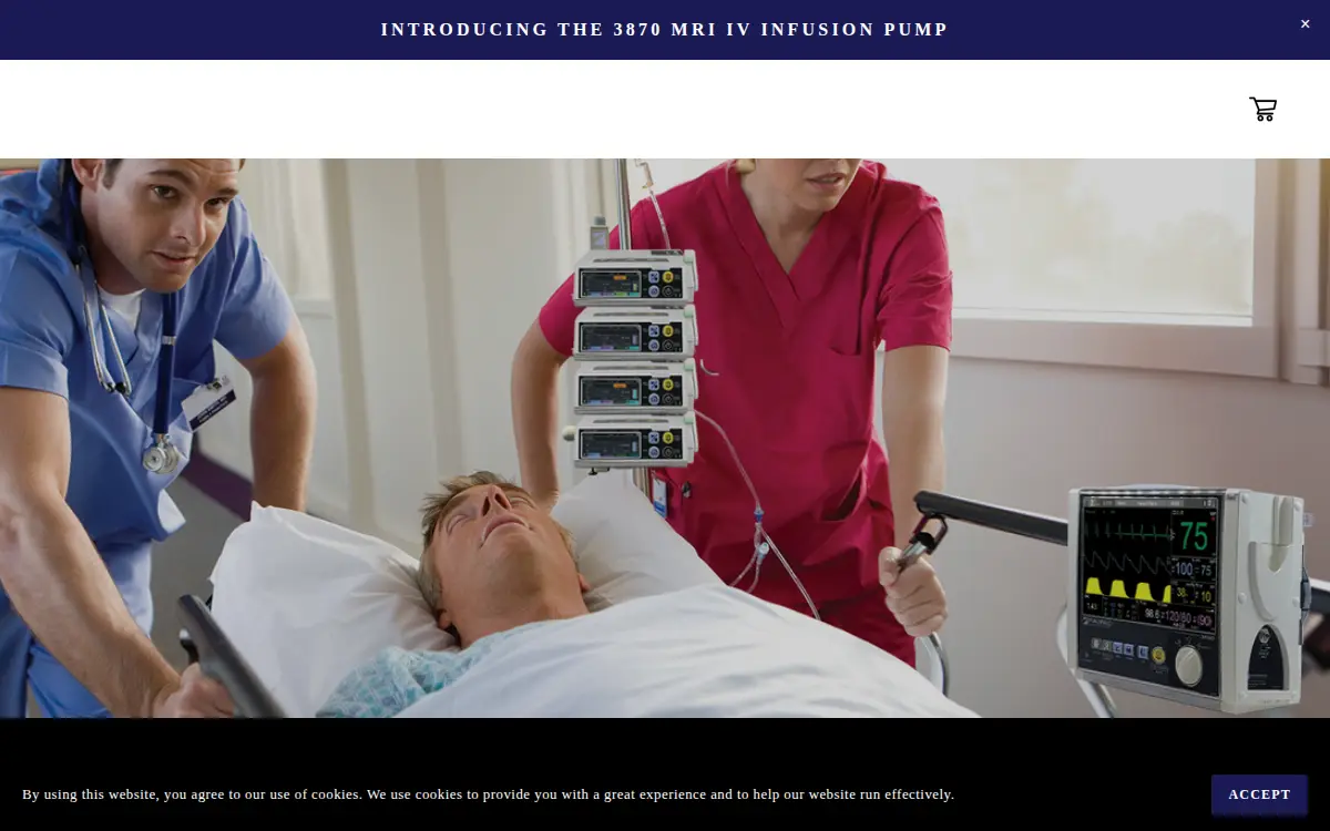 Homepage of Iradimed Corporation