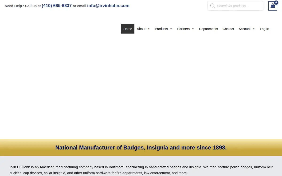 Homepage of The Irvin H. Hahn Company, INC.