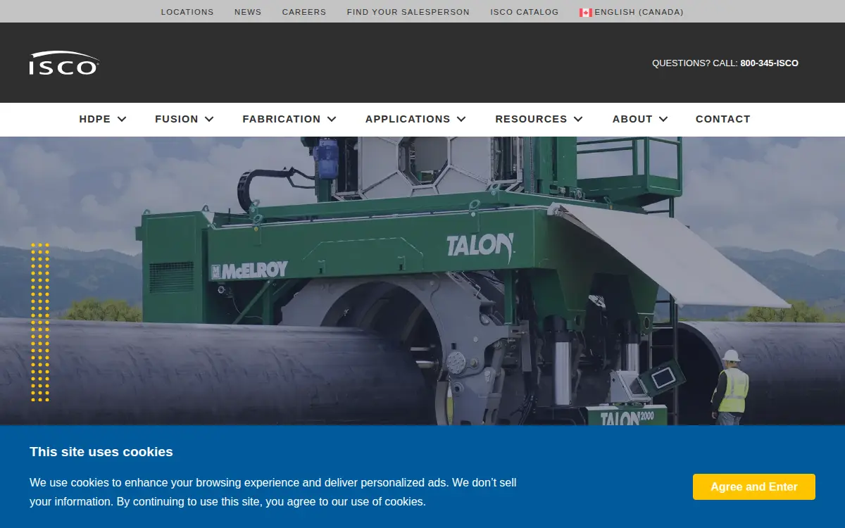 Homepage of Isco Industries, INC.
