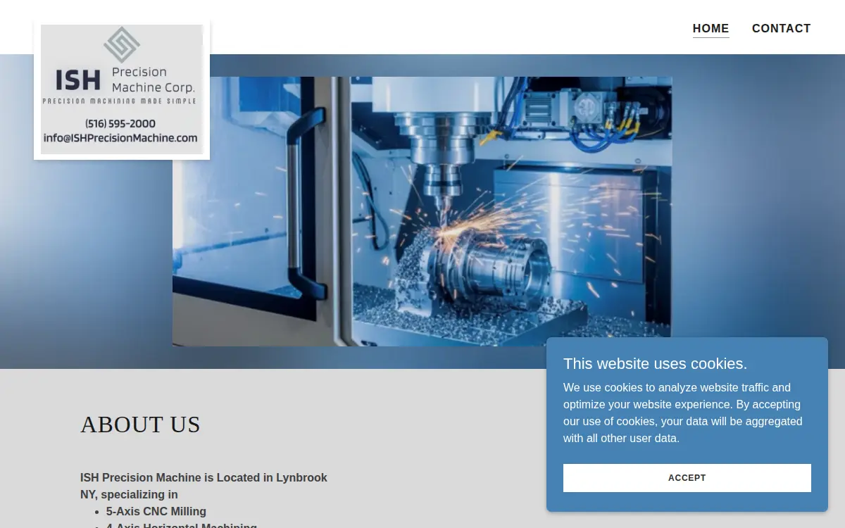 Homepage of Ish Precision Machine CORP