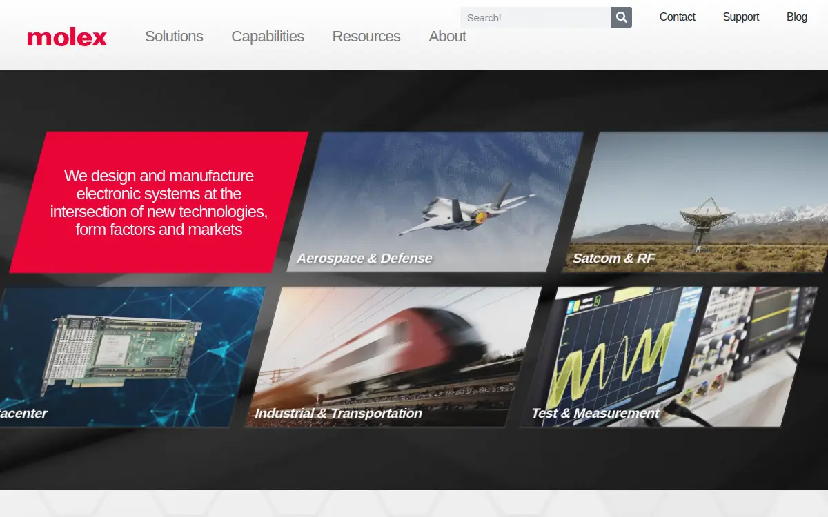 Homepage of Interconnect Systems International, LLC