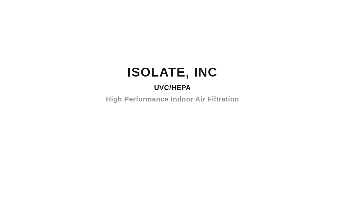 Homepage of Isolate INC