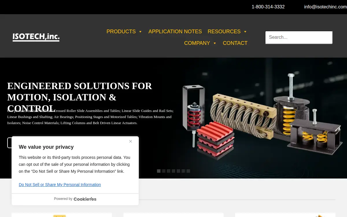 Homepage of Isotech INC