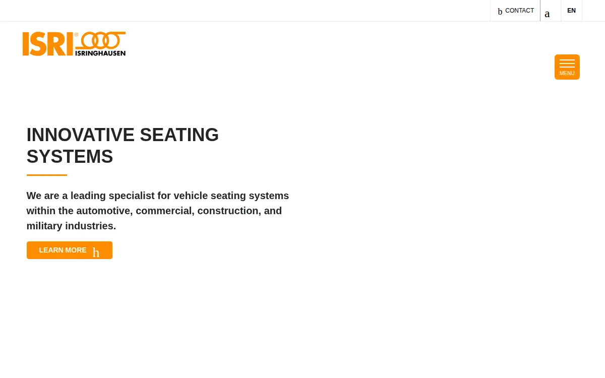 Homepage of Isringhausen, INC.