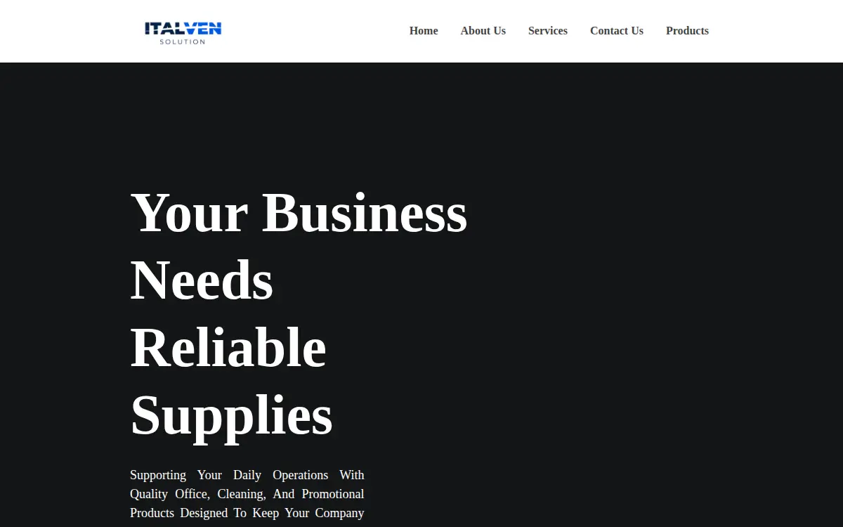Homepage of Italven Solution LLC