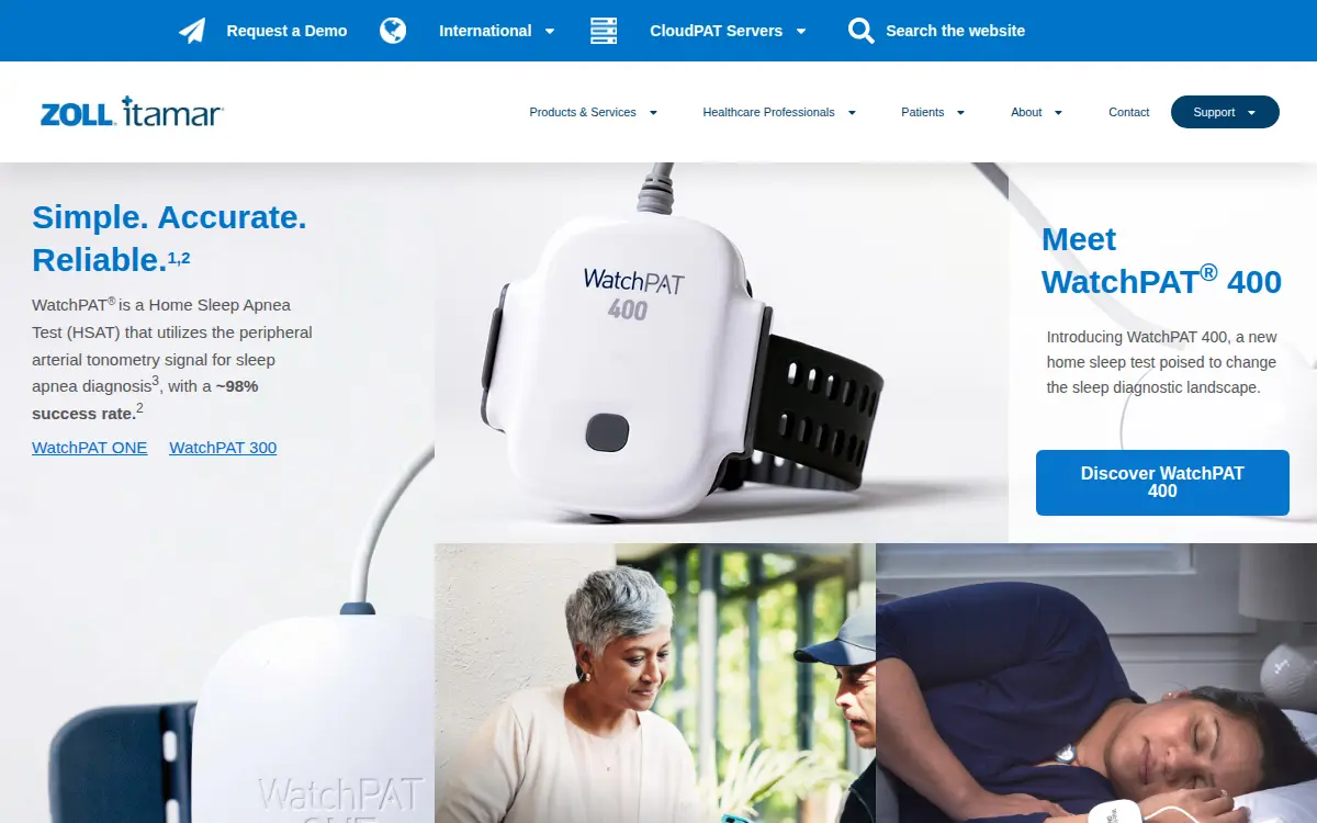 Homepage of Itamar Medical, INC.