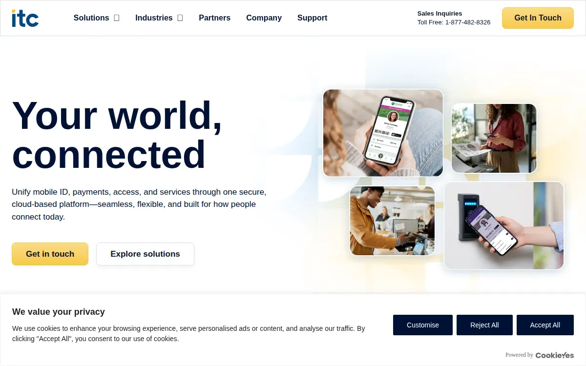 Homepage of Itc Systems CORP.