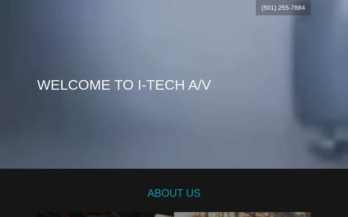 Homepage of I-tech A/v, LLC