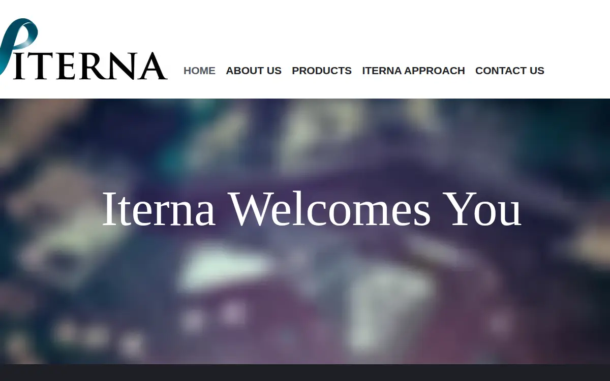 Homepage of Iterna, LLC