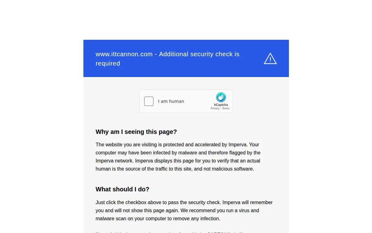 Homepage of Itt Cannon LLC