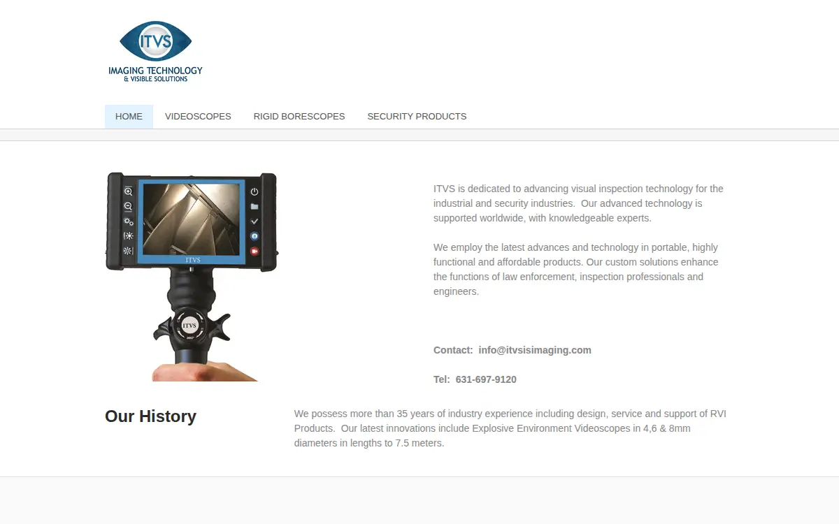 Homepage of Imaging Technology and Visible Solutions Company LTD.