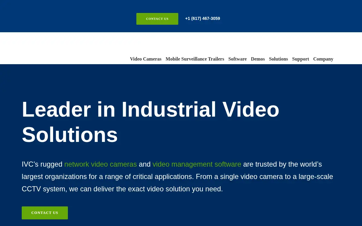 Homepage of Industrial Video & Control CO LLC