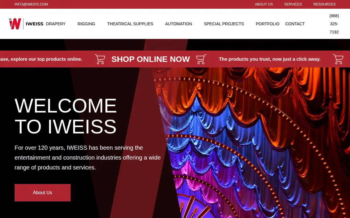 Homepage of Iweiss Holdings, LLC