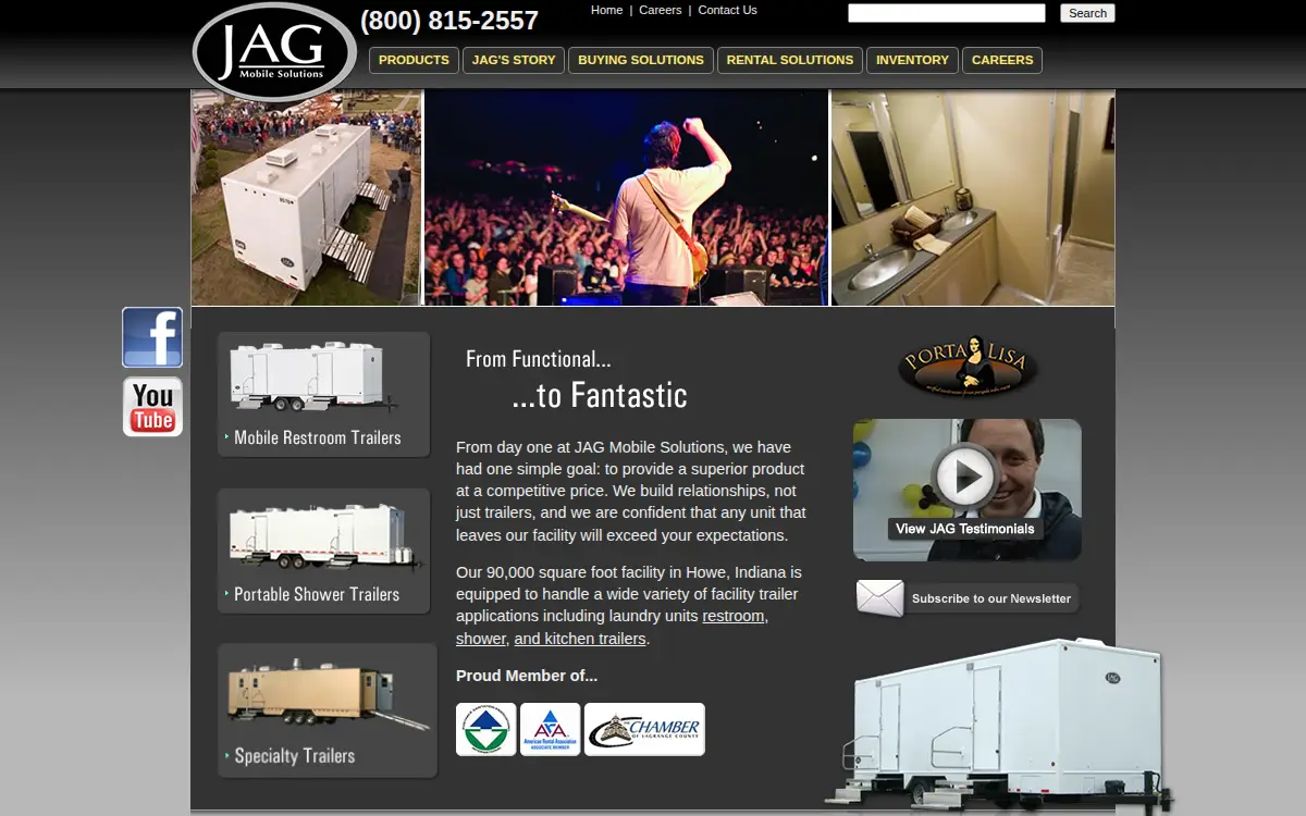 Homepage of Jag Mobile Solutions INC
