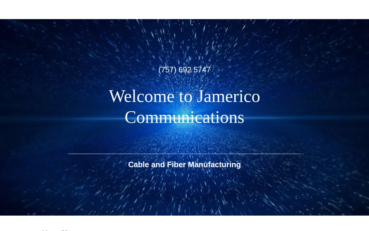 Homepage of Jamerico Communications