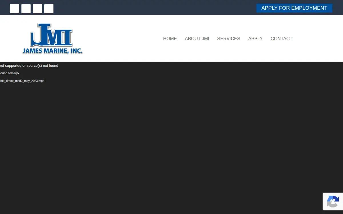 Homepage of James Marine Hahnville, LLC