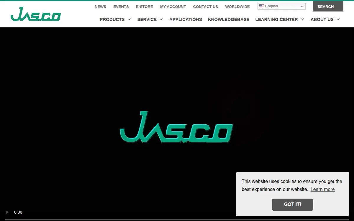 Homepage of Jasco Incorporated