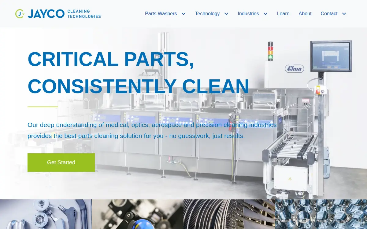 Homepage of Jayco Industrial CORP.