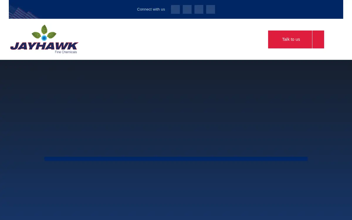 Homepage of Jayhawk Fine Chemicals Corporation