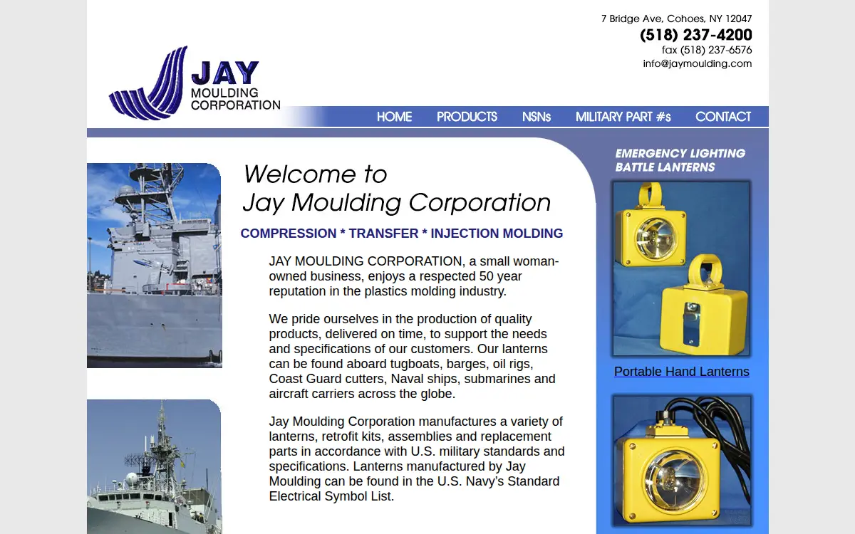 Homepage of Jay Moulding CORP