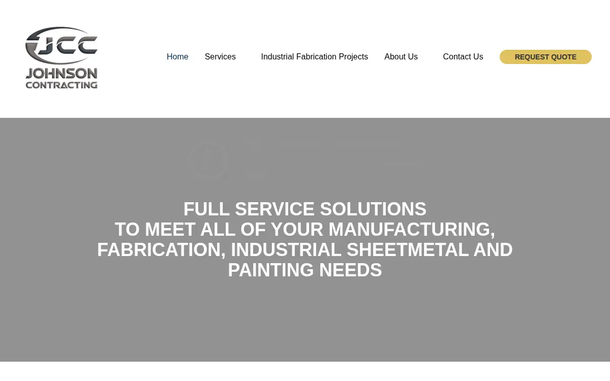 Homepage of Johnson Contracting CO INC