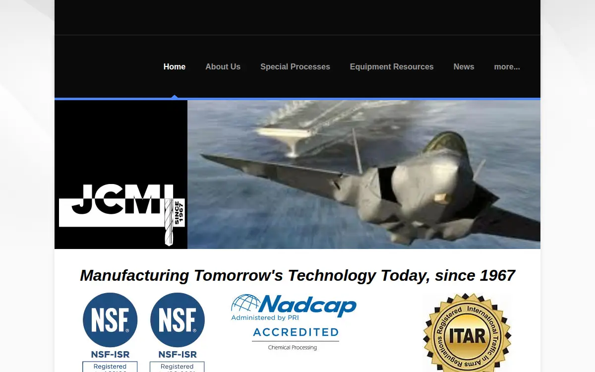 Homepage of Jc Machine, INC