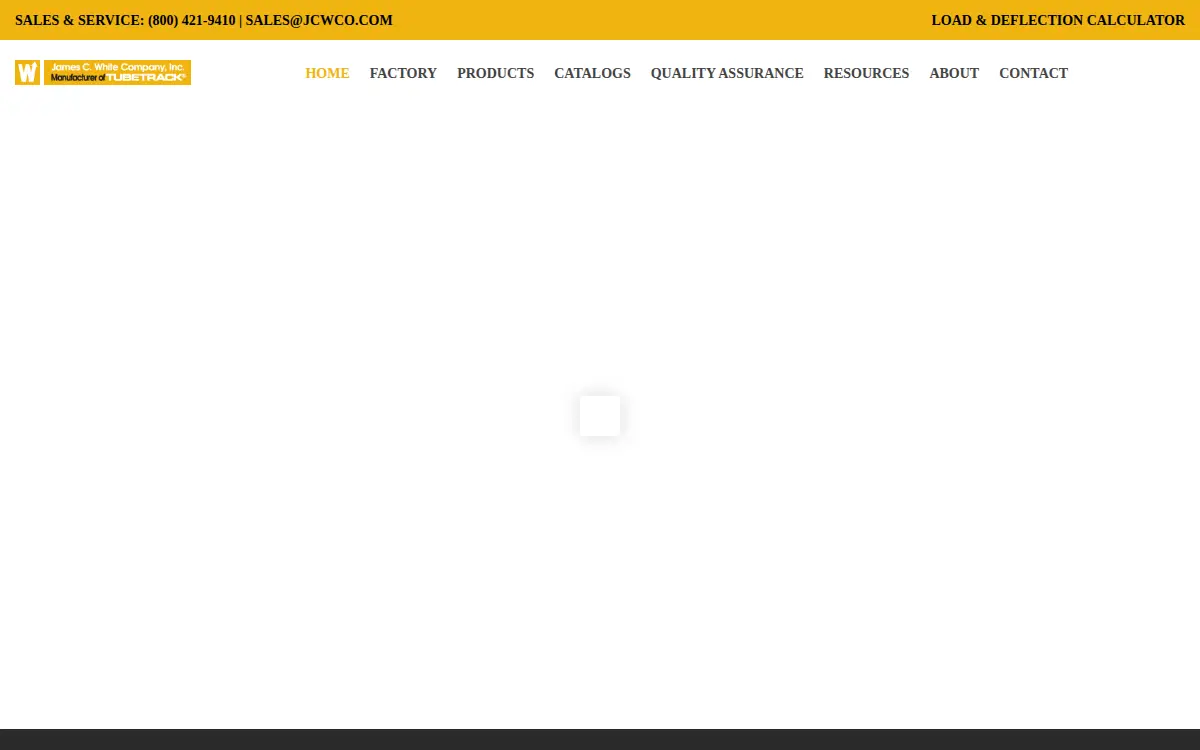 Homepage of James C White CO INC