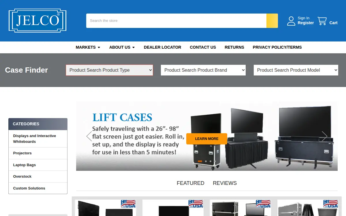 Homepage of Jelco INC