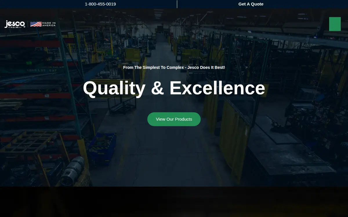 Homepage of Jesco Industries, INC.