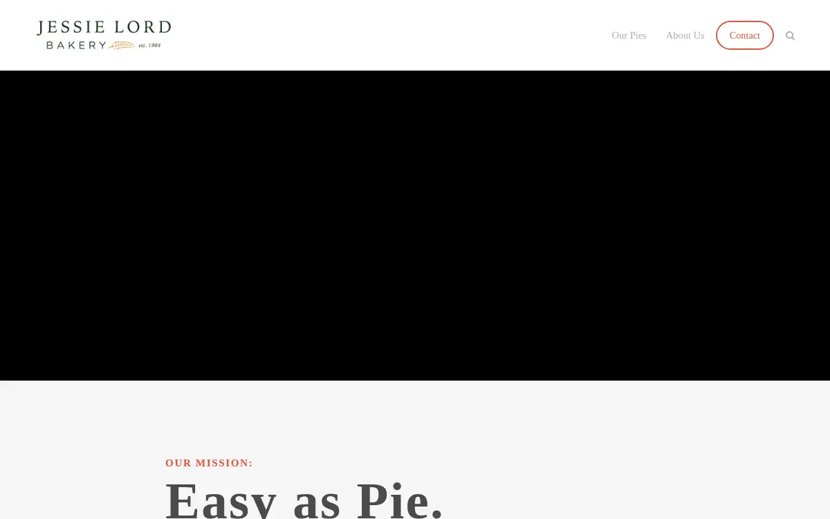 Homepage of Jessie Lord Bakery, LLC