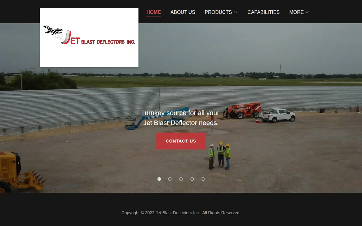 Homepage of Jet Blast Deflectors INC