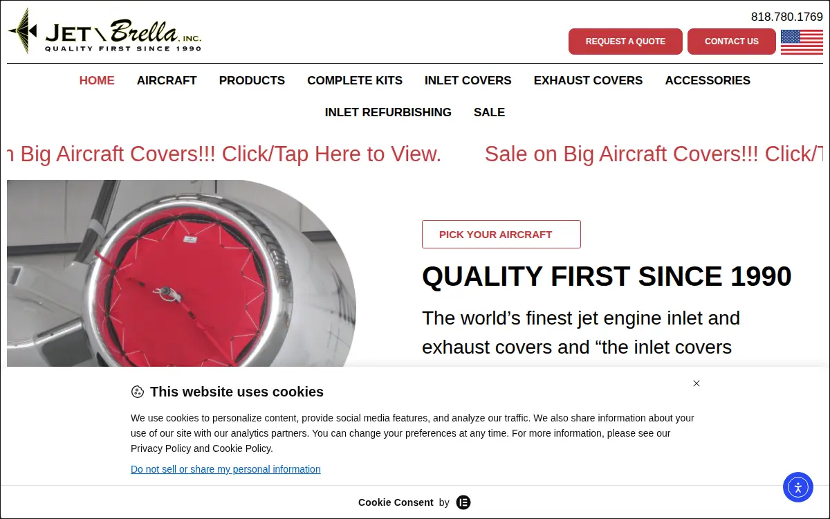 Homepage of Jet/brella INC