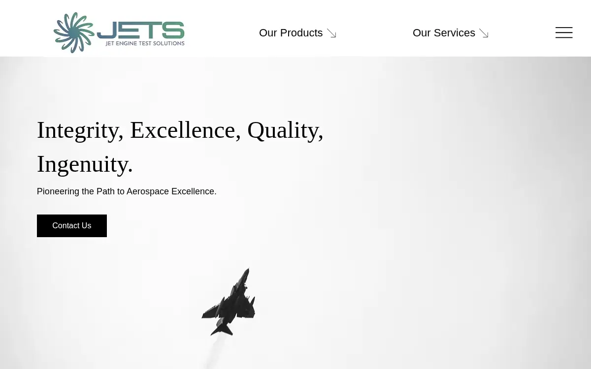 Homepage of Jet Engine Test Solutions LLC