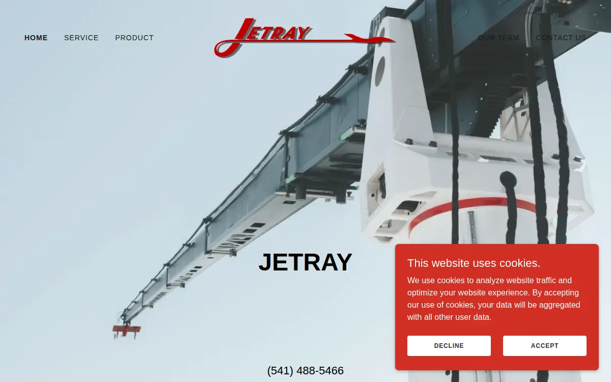 Homepage of Jetray CORP