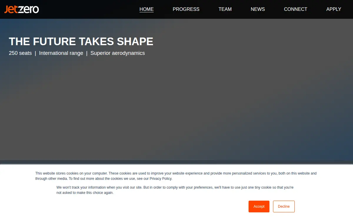 Homepage of Jetzero, INC.
