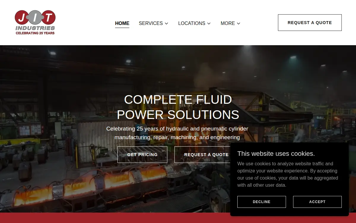 Homepage of Jit Industries INC