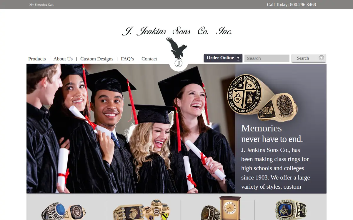 Homepage of J. Jenkins Sons Co., INC.