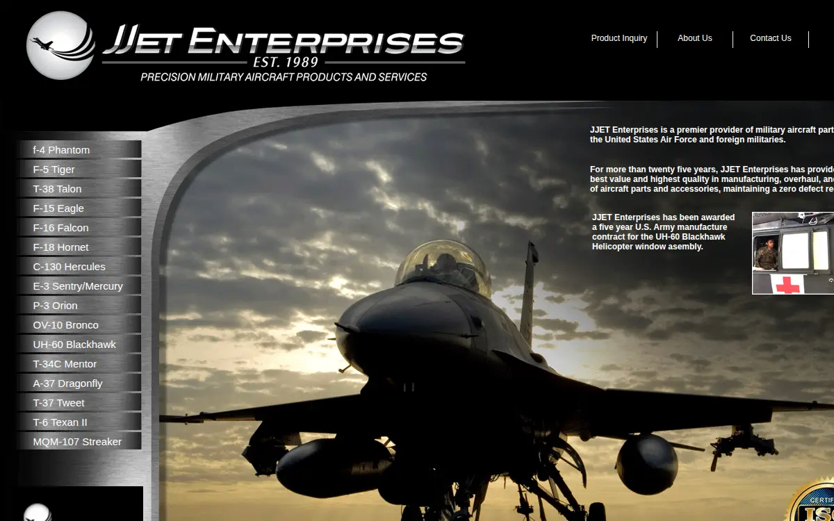 Homepage of Jjet Enterprises