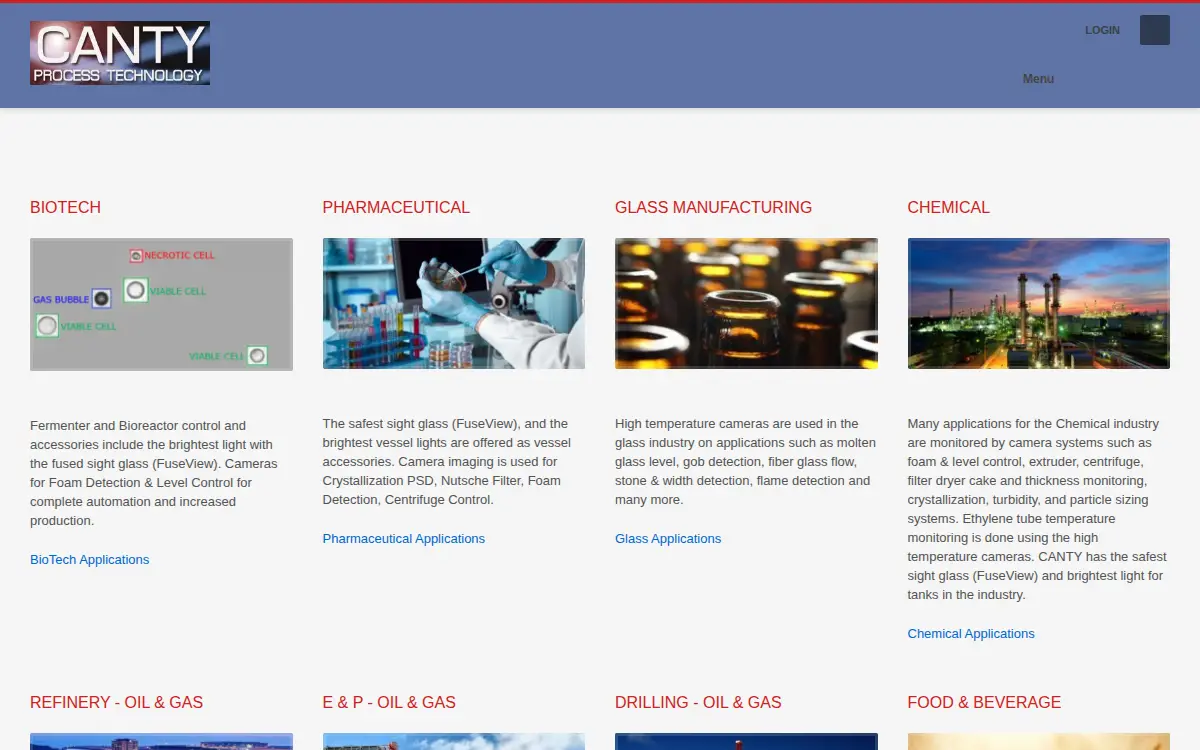 Homepage of J. M. Canty, INC.