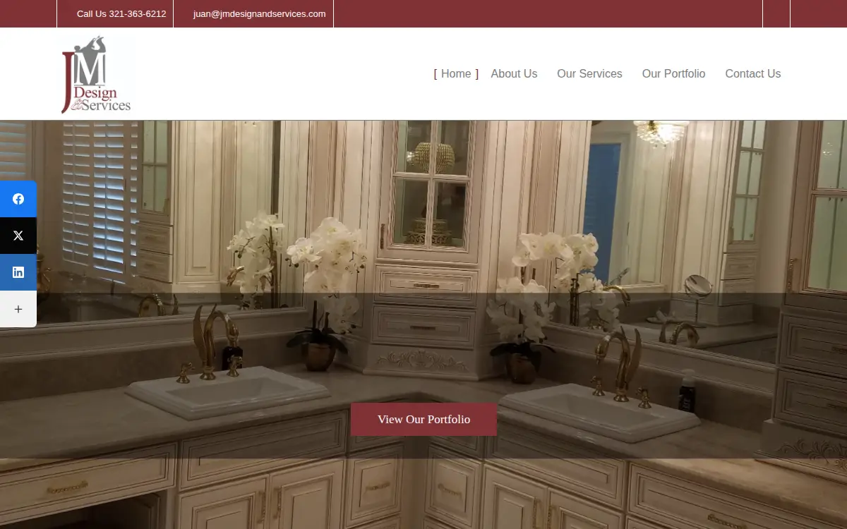 Homepage of J M Design & Services.inc