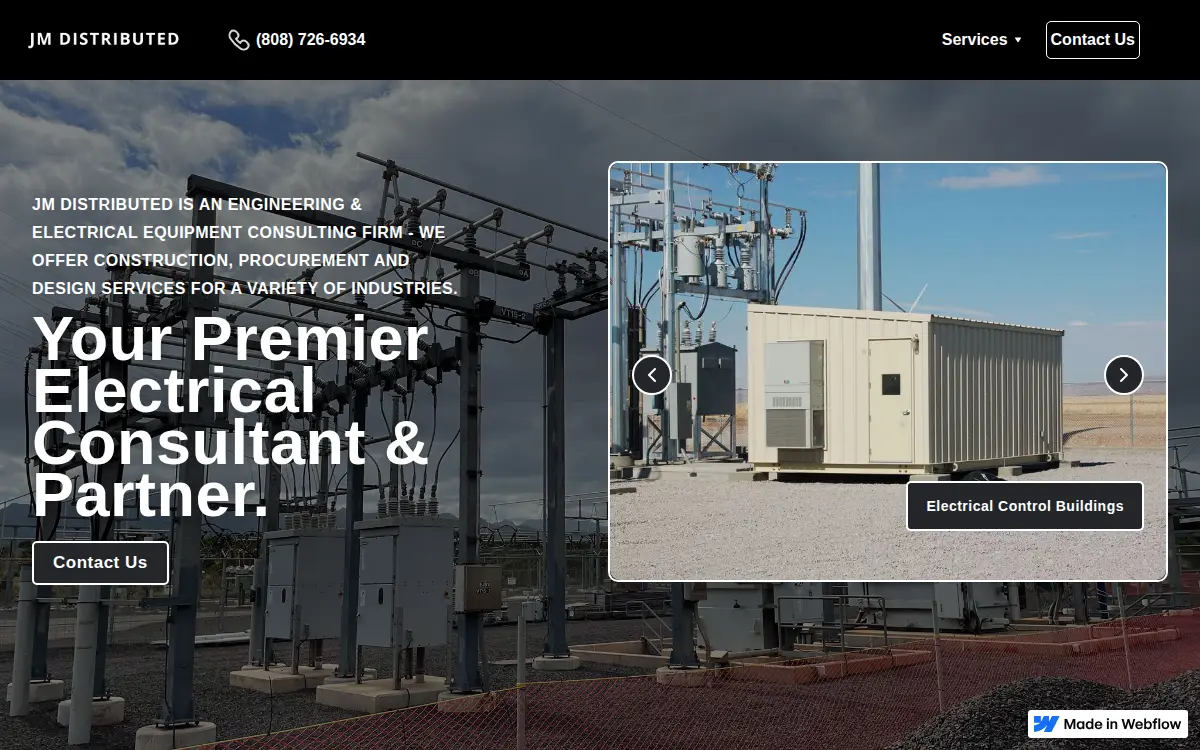 Homepage of J & M Distributed Solutions, LLC