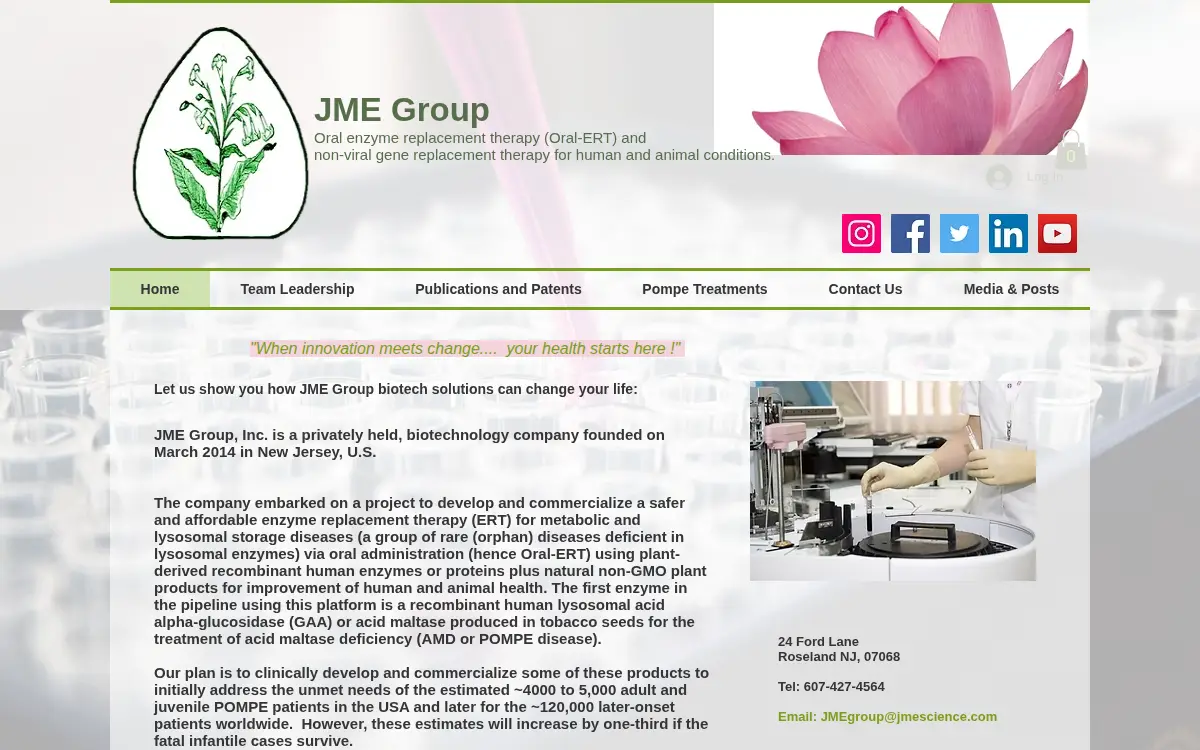 Homepage of Jme Group Associates INC