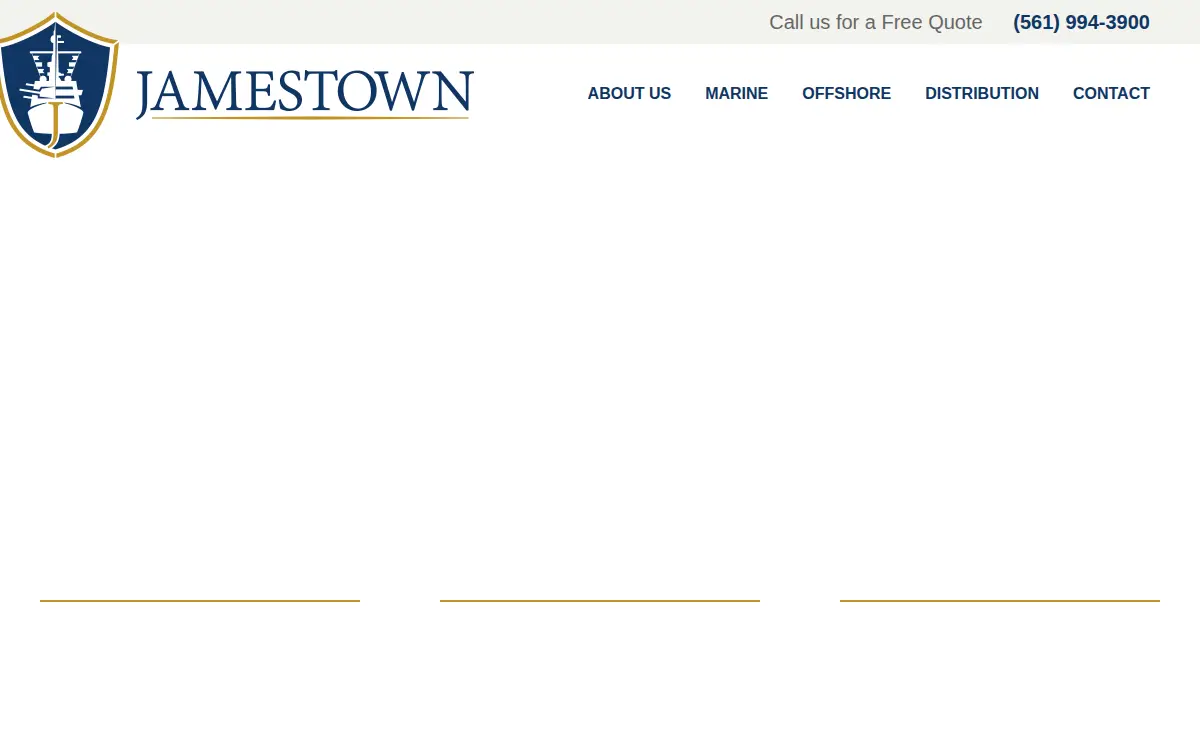 Homepage of Jamestown Metal Marine Sales, INC.