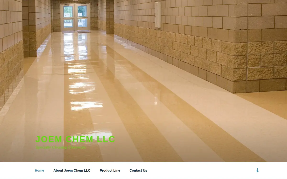 Homepage of Joemchem, LLC